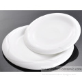decaled brand customized handmade round ceramic fine porcelain plate